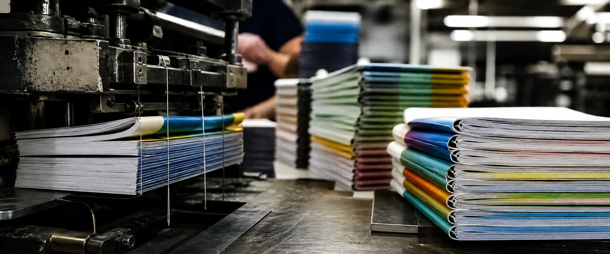 Full-color printed catalogs and bound booklets