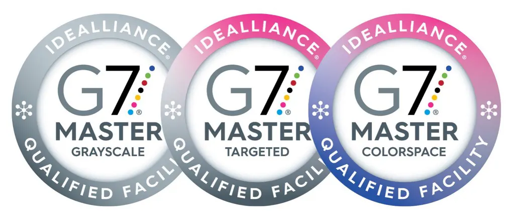 Three G7 Master qualification badges